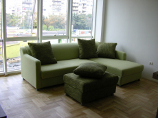 Холен ъгъл изработен по размери и модел на клиента с пълнеж от поропласти и възглавници от силиконов пух